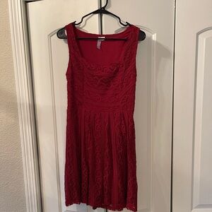 Women’s Alya Burgundy Lace Dress